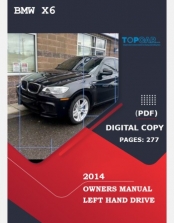 BMW X6 2014 OWNERS MANUAL
